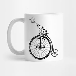 Giraffe Riding A Penny Farthing Mug